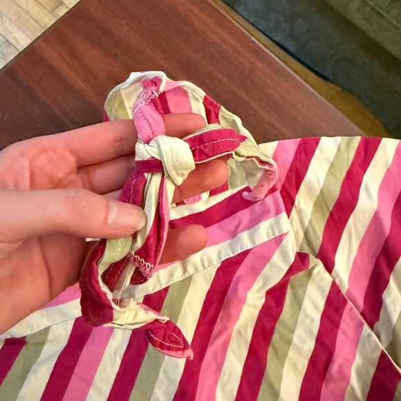 VINTAGE y2k Reitman's striped halter mini dress - Picture 7 of 8